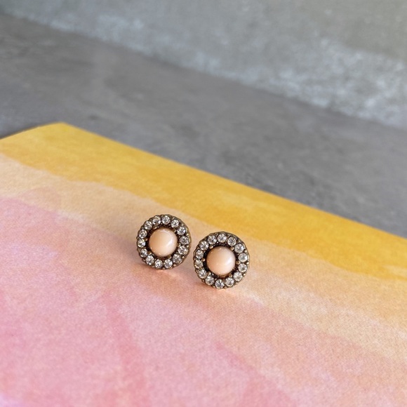 haveit.wearit.loveit Jewelry - Minimal Swarovski Blush Earrings